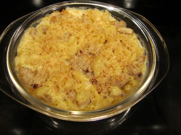 Macoroni and Cheese with Apple Sausage 015