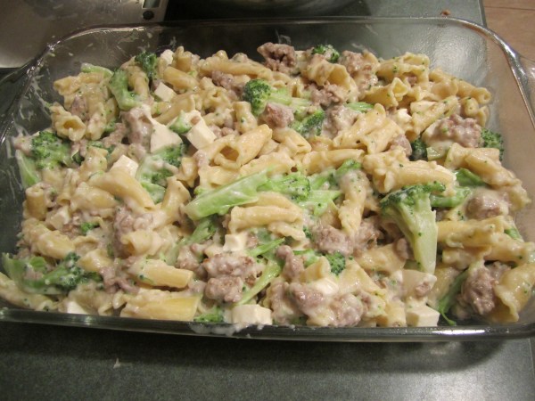 Pasta and Sausage Bake 008